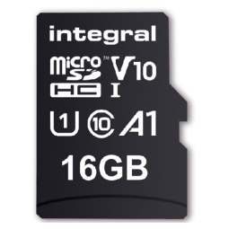 Integral - flash memory card - 16 GB - microSDHC UHS-I