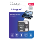 Integral Micro SDXC V10 64GB Memory Card