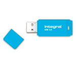 Clé USB 3.0 Integral Neon USB-A 128Go bleu