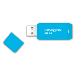 Clé USB 3.0 Integral 64Go néon bleu