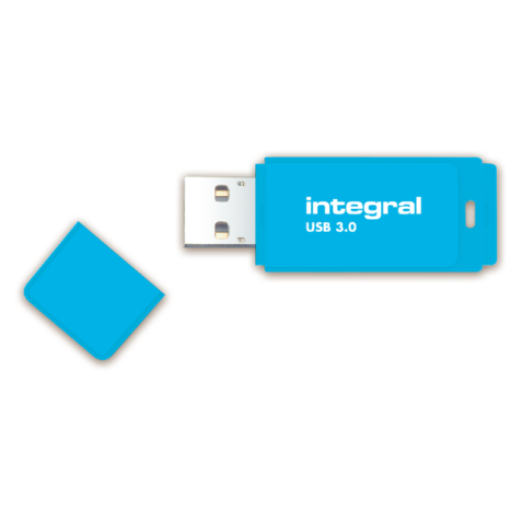 USB-stick 3.0 Integral 64GB neon blauw