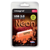 Clé USB 3.0 Integral Neon Orange 64 Go