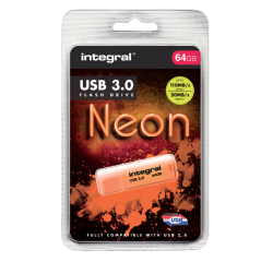 Integral Neon USB-Stick 64 GB USB 3.2 (USB-A) Orange