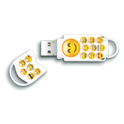 DE_INTEGRAL USB2 16GB EMOJI BLANC