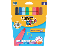 Feutre BIC Kids Visacolor ECOlutions XL assorti blister 8 pièces