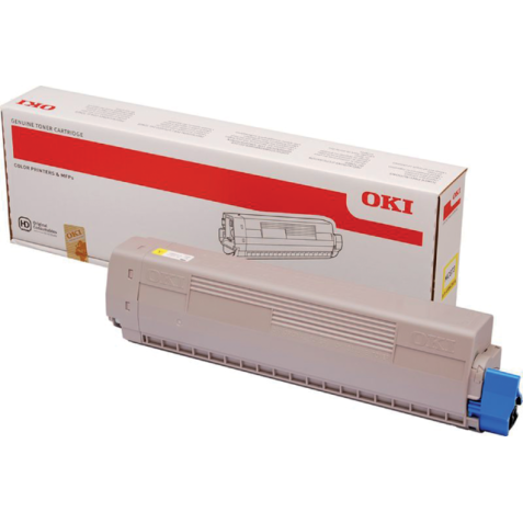 Toner Oki 45862814 geel