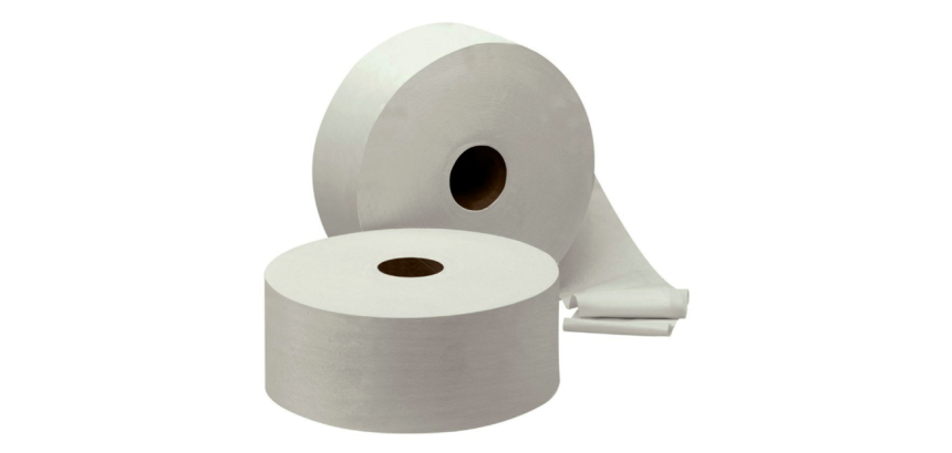 Toiletpapier Cleaninq jumbo groot 2-laags 380m wit