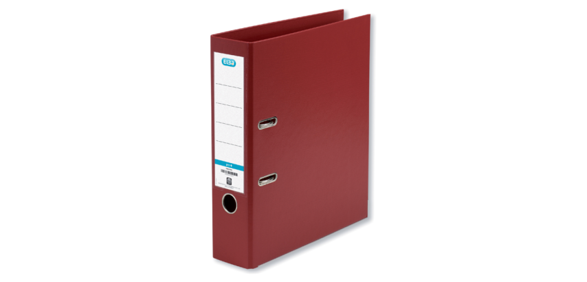 Elba Smart Pro+ Lever Arch File A4 80mm PP Burgundy