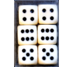 Jeu de dés Verhaak 6 pièces