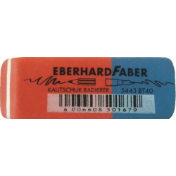 Gomme Eberhard Faber EF-585443 crayon/encre rouge/bleu