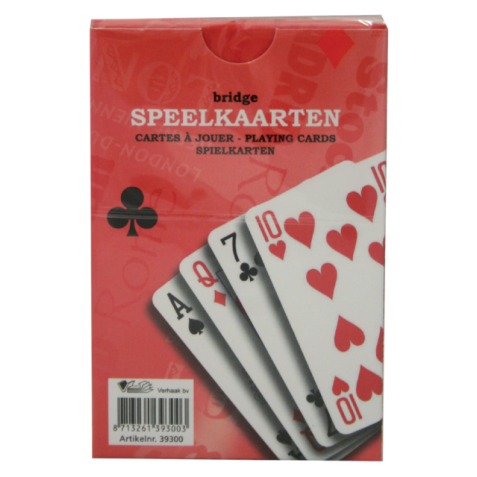 Speelkaarten premium rood