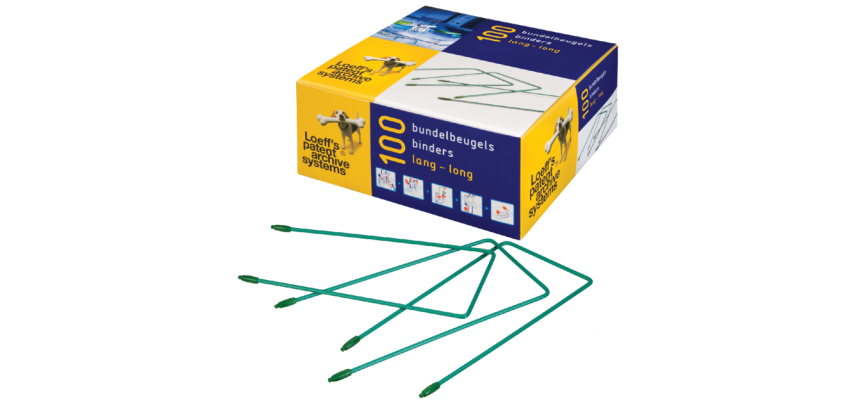 Etrier d’archivage Loeff 1224 extra long 150mm 100 pièces