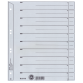 Divider Leitz 1650 cardboard 200g A4 4 perforations grey