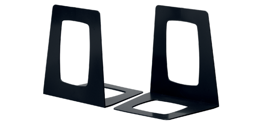 Serre-livres Djois Jalema Re-Solution recyclé noir 2 pièces