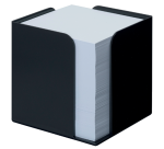 Cube mémos Djois Re-Solution recyclé 95x95x95mm + 850 feuilles noir