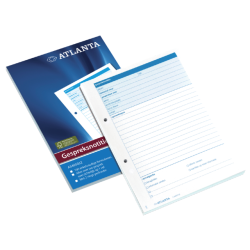 Bloc-notes pour entretiens Djois Atlanta A5 100 feuilles blanc (NL)