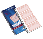 Carnet mémos rapides Djois Atlanta 74x125mm 160x 2 feuilles blanc