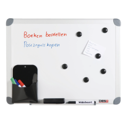 Whiteboard Desq 450x600mm in kunststof draagtas