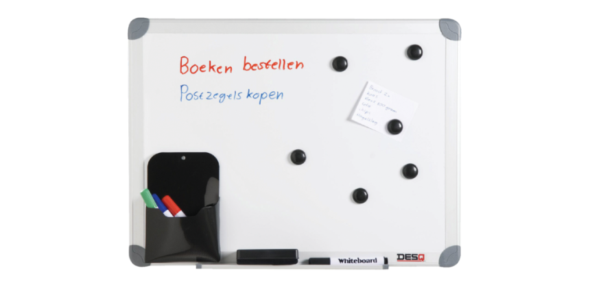 Tableau blanc Desq 45x60cm dans pochette en plastique