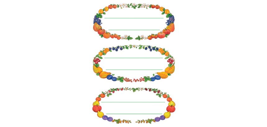 Etiket HERMA 3598 keuken vruchtenkrans