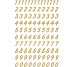 Etiquette HERMA 4151 chiffres 0-9 doré/transparent 8mm 200 pcs