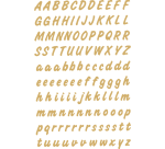 Etiquette HERMA 4152 lettres A-Z 8mm or sur transparent 238 pièces