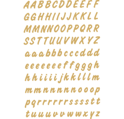 Etiquette HERMA 4152 lettres A-Z 8mm doré sur transparent 238 pièces