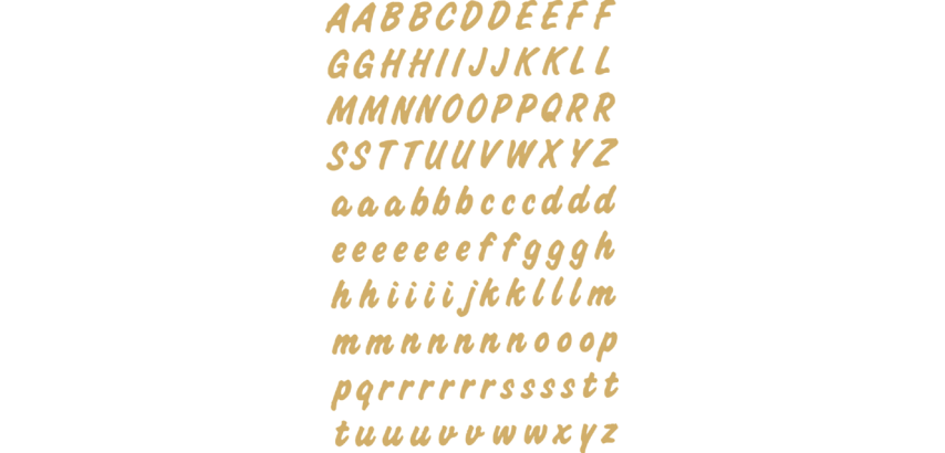 HERMA 4152 Label letters A-Z 8mm gold on transparent 238 pieces