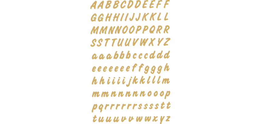 Etiquette HERMA 4152 lettres A-Z 8mm or sur transparent 238 pièces