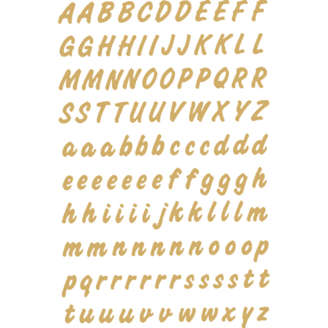 Etiket HERMA 4152 8mm letters A-Z goud op transparant 238stuks