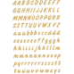 Etiket HERMA 4152 8mm letters A-Z goud op transparant 238stuks