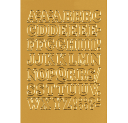 Etiquette HERMA 4183 lettres A-Z dorées 12mm 50 pcs