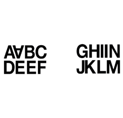 Etiquette HERMA 4187 lettres A-N noir 33mm 16 pcs