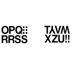 Etiquette HERMA 4188 lettres O-Z noir 33mm 16 pcs