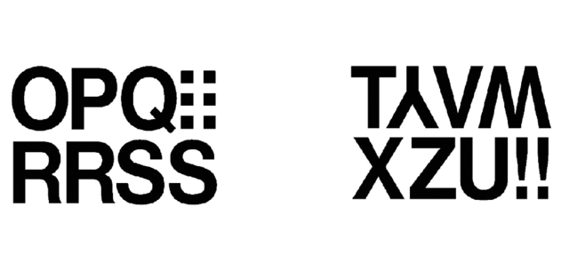 Etiket HERMA 4188 33mm letters O-Z zwart 16stuks