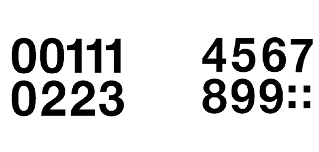 HERMA 4189 labels numbers 0-9 33mm black 16 pieces