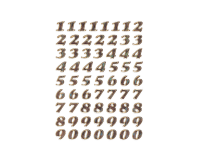 HERMA 4193 labels numbers 0-9 8mm gold 64 pieces