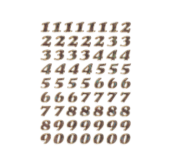 Etiquette HERMA 4193 chiffres 0-9 dorés 8mm 64 pcs