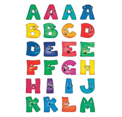 Etiquette HERMA 4194 lettres A-Z visages 28mm 48 pcs