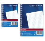 Notebook Djois Atlanta A7 lined side spiral 100 pages