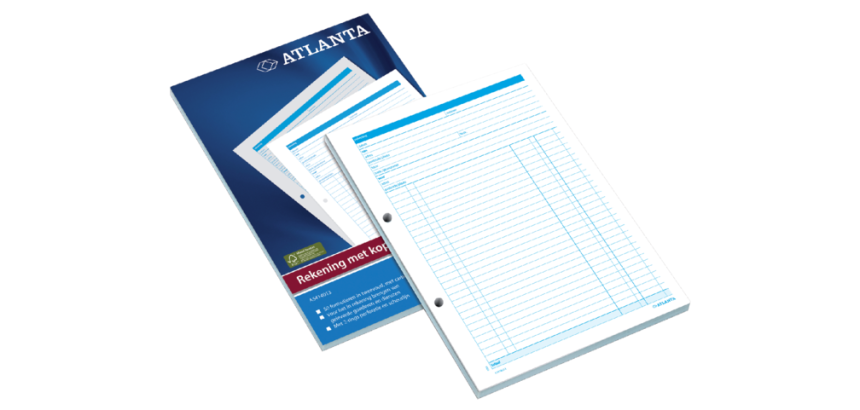 Djois Atlanta invoice pad A4 50x 2 carbon sheets