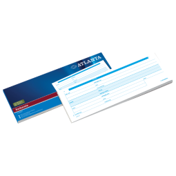 Carnet de quittances Atlanta 105x297mm 100 feuilles