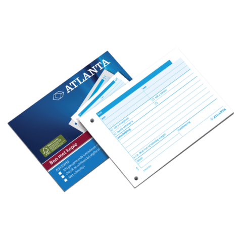 Carnet de bons marchandises Djois Atlanta A6 100x2 feuilles carbone blanc (NL)