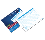 Wöchentlicher Arbeitsverfolgungsbogen Djois Atlanta A5 50 Blatt