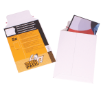 Enveloppe CleverPack A4 240x315mm carton blanc 5 pièces