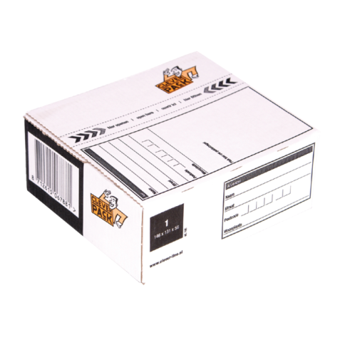 Postpakketbox 1 CleverPack 146x131x56mm wit pak à 25 stuks