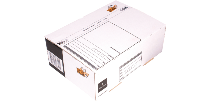 Boîte postale 3 CleverPack 240x170x80mm blanc 25 pièces