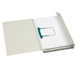 Combimap Secolor folio 1 klep recycled 250gr grijs
