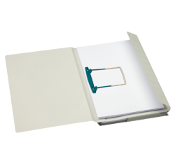 Combimap Secolor folio 1 klep recycled 250gr grijs