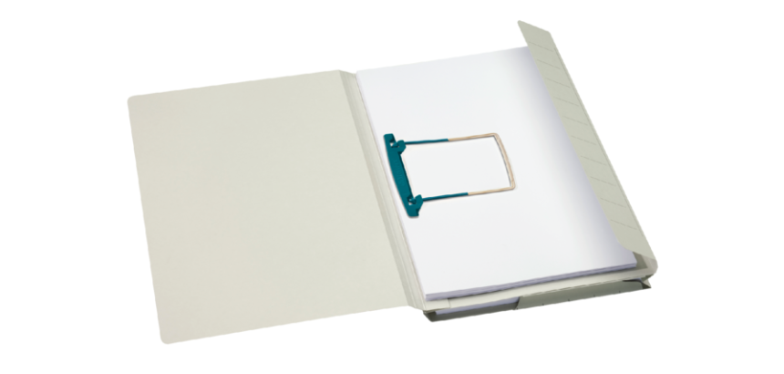 Combimap Secolor folio 1 klep recycled 250gr grijs
